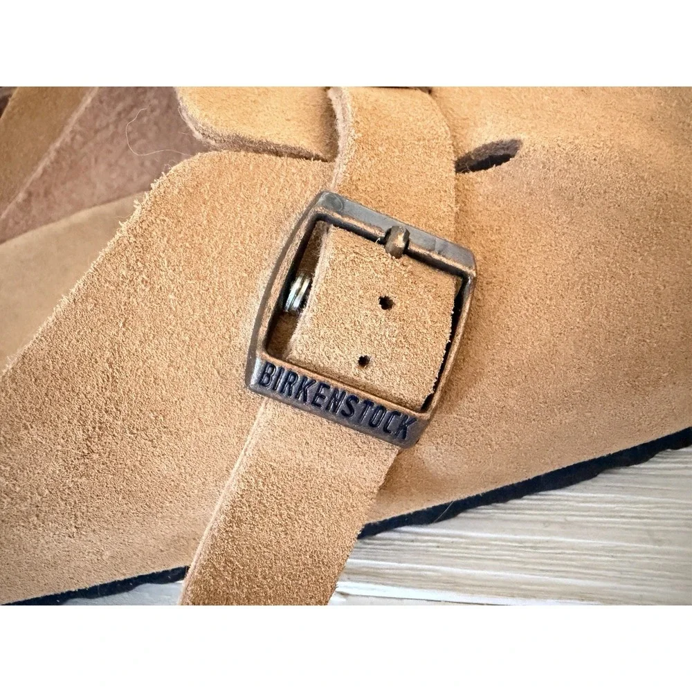 NEW Birkenstock Boston 45 Suede Clog soft footbed Unisex Shoes Slip On 12 - Picture 2 of 7